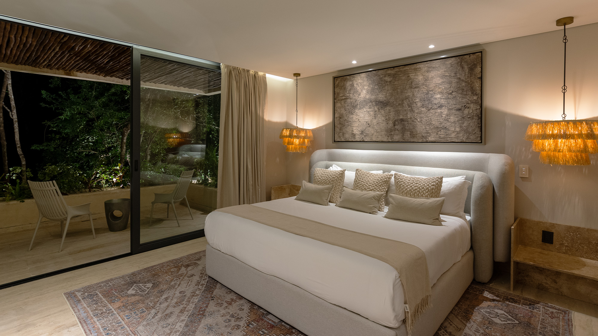 Terrace with living and dining area